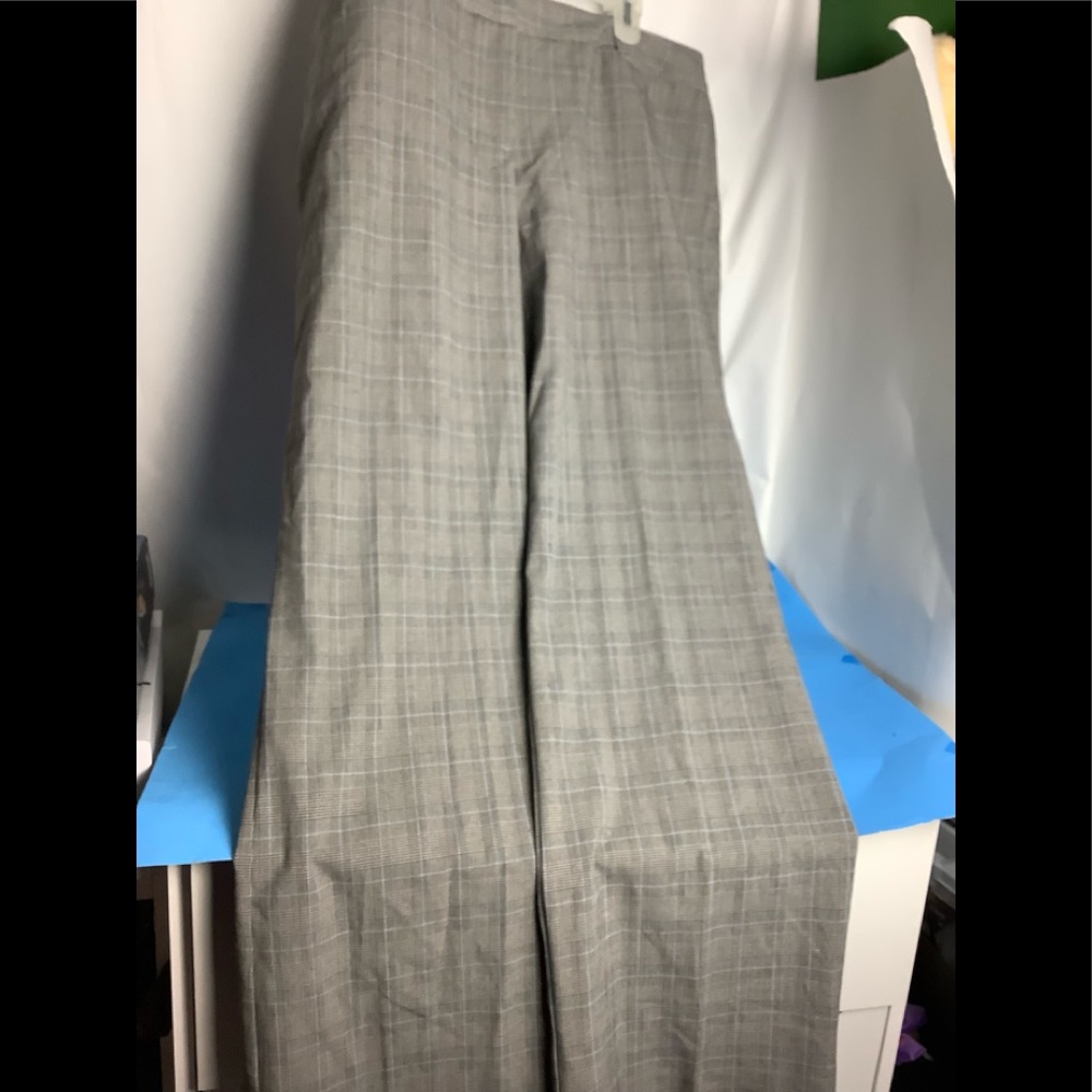 NEW Worthington Checked Wide Leg Slacks Pant